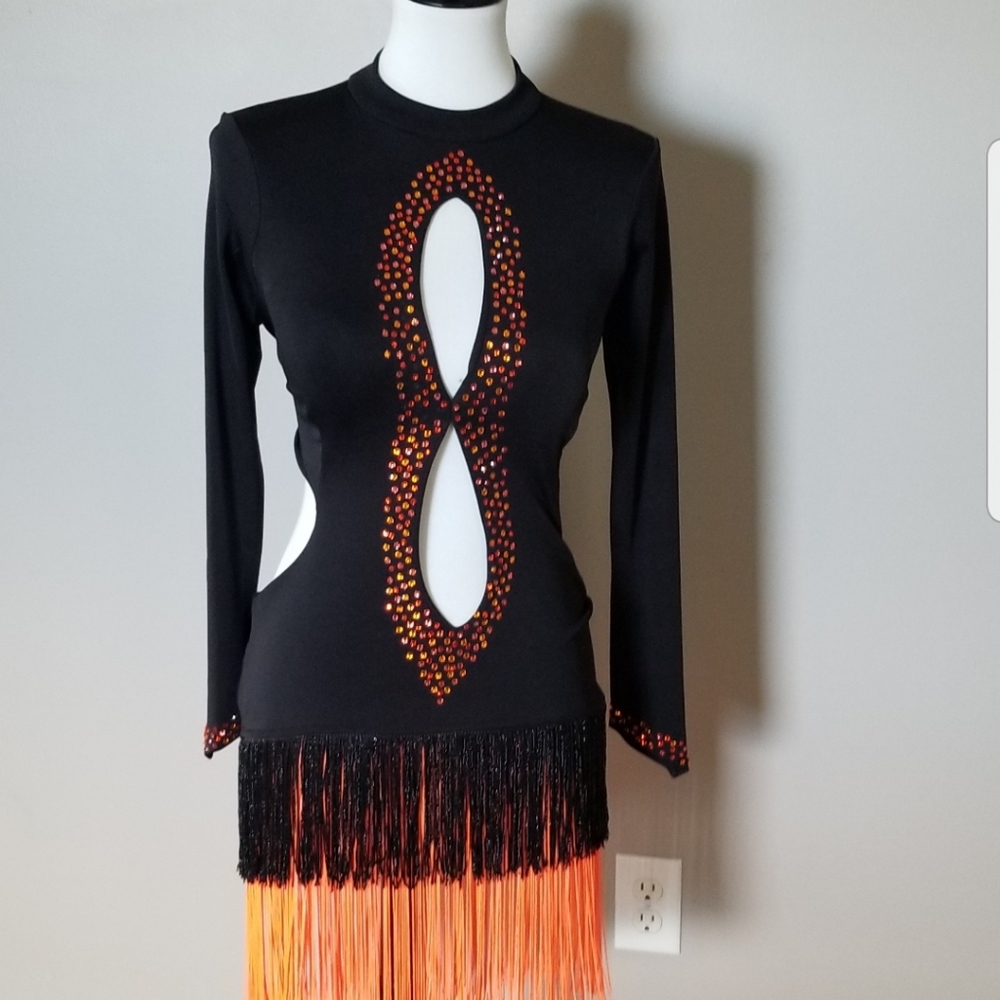 Stunning Ballroom latin/rhythm dress  size 6 to 8